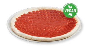 Pizzaboden mit Tomatensauce